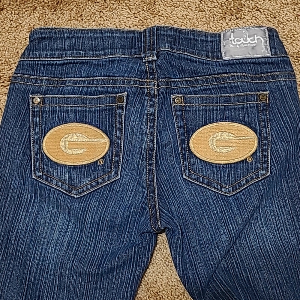TOUCH by Alyssa Milano Lowrise Green Bay Packer Jeans Size 26